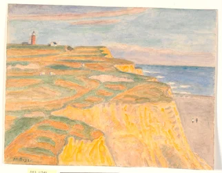 Les falaises et le phare de Bovbjerg