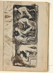 Composition de figures - esquisse pour un relief sur divers métiers ?