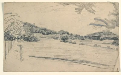 Paysage avec une allée