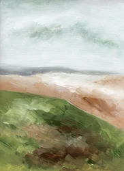 Paysage côtier abstrait