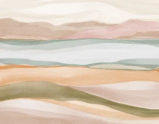Paysage aquarelle serein
