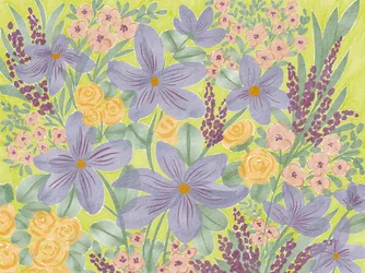 Fleurs de jardin aux couleurs vives