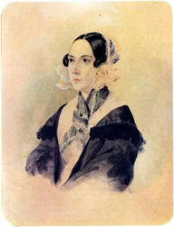 Portrait de la baronne décembriste Anna von Rosen 1797-1883, 1832