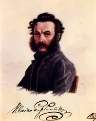 Portrait du décembriste Ivan Horbachevsky 1800-1869, 1837