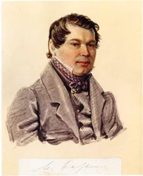 Portrait du décembriste Mikhaïl Narychkine 1798-1863, 1832-1833
