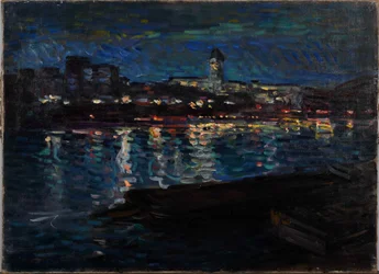 La Seine la nuit, vers 1905
