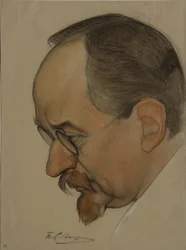 Portrait de Georgy Vasilyevich Chicherin 1872-1936, 1921