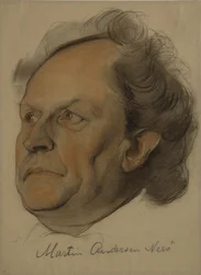 Portrait de Martin Andersen Nexø 1869-1954, 1922
