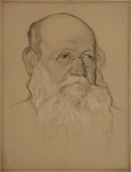 Portrait du révolutionnaire Comte Piotr A. Kropotkine 1842-1921, 1920-1921