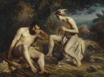 Mercure endormant Argus, 1864