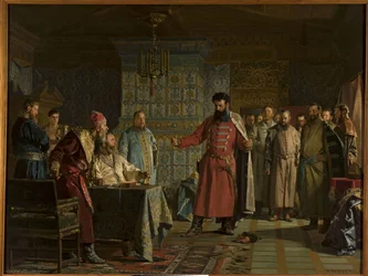 La querelle de Zakhary Petrovich Lyapunov avec le tsar Vassili IV Chouiski au Kremlin