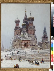 La place Rouge à Moscou avec une vue de la cathédrale Saint-Basile