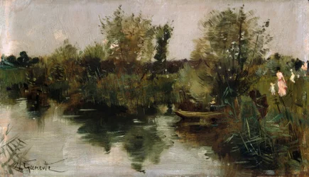 Paysage fluvial idyllique