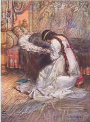 Il sentit ses larmes sur sa main, illustration de 