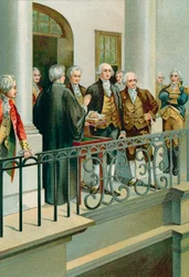 George Washington prêtant serment en tant que Président