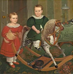 Le Cheval de bois, vers 1840