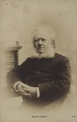 Henrik Ibsen (1828-1906), dramaturge norvégien