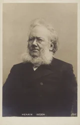 Henrik Ibsen (1828-1906), dramaturge norvégien