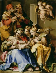 Sainte Famille avec Sainte Anne, Catherine d