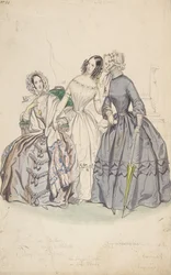 Conception de costume, 1836-37