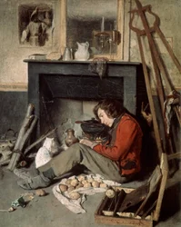 Intérieur de studio, 1845