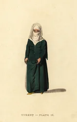 Femme turque de Constantinople (Istanbul), Empire ottoman