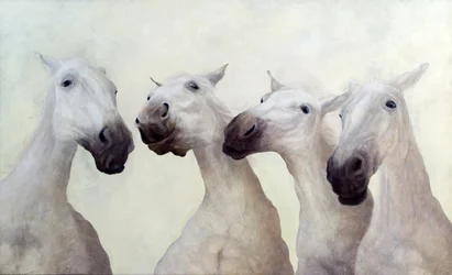 Equus four (acrylique sur toile)