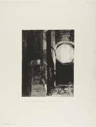 Et de tous côtés sont des colonnes de basalte,...la lumière tombe du toit voûté, planche 3 de 24