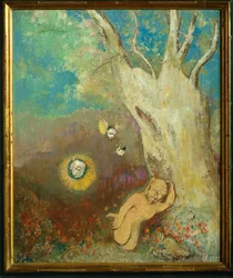 Le sommeil de Caliban (peinture sur bois)