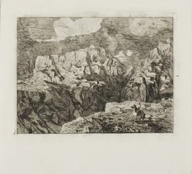 Cavalier dans les montagnes