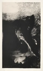 La Tentation de Saint Antoine Première Série : La Chimère aux Yeux Verts Tourne, Aboye, 1888