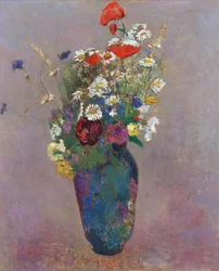Vision : vase de fleurs
