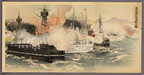 La bataille navale et la capture de l
