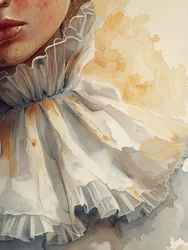 Col à volants « Aquarelle »