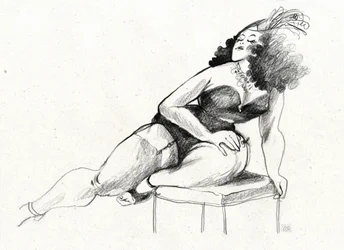 Glamour pin-up aux formes généreuses
