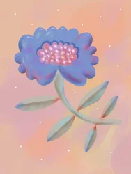 Fleur fantastique lumineuse