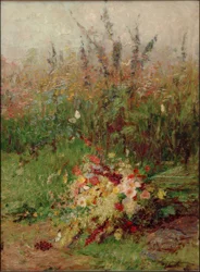 Bouquet de fleurs des champs au bord du chemin