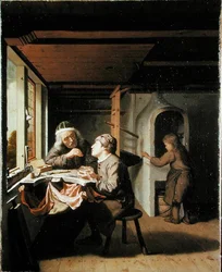Un horloger et son apprenti