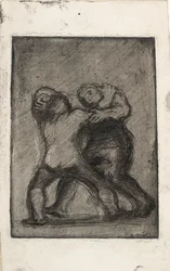Deux hommes qui se battent