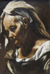 Tête de femme âgée