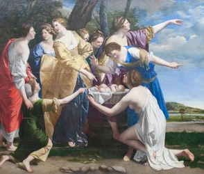 La Découverte de Moïse, début des années 1630