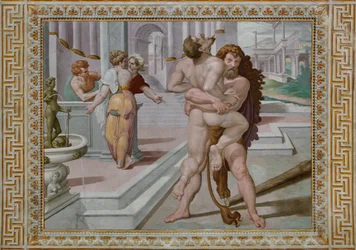 Hercule combattant Antée (détail)