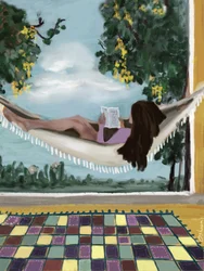 Lecture paisible en plein air
