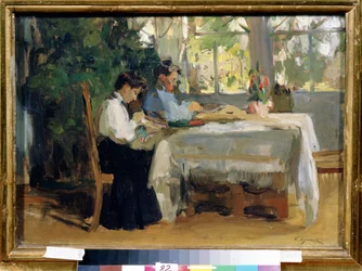 Dans la véranda
