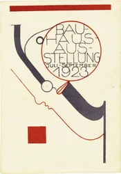 Exposition Bauhaus. Carte postale, 1923
