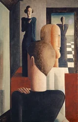 Intérieur avec cinq personnages, romain