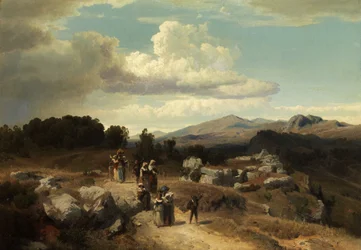 Promenade dominicale dans la campagne romaine