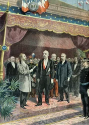 Inauguration de la rue Reaumur, avec Félix Faure, Monsieur De Selves et Pierre Baudin
