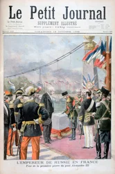 Nicolas II de Russie et Félix Faure, Président de la République française, 1896