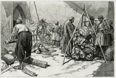 La pesée des bagages avant le départ de l